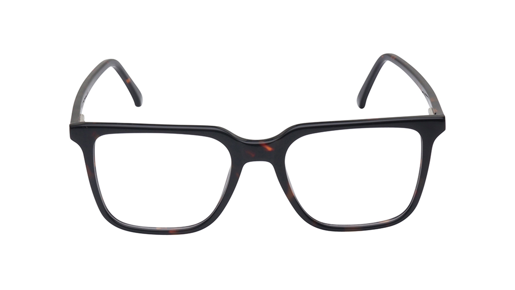 Image 1 of Black Square Eyeglasses for Men from Ace by Titan Available at Titan Eye+