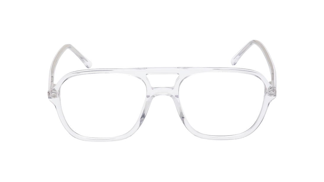 Image 1 of Transparent Navigator Eyeglasses for Men from Ace by Titan Available at Titan Eye+