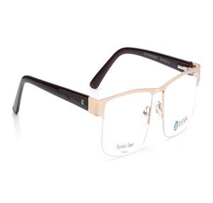 Image 2 of Gold Rectangle Eyeglasses for Men and Women from Ace by Titan Available at Titan Eye+