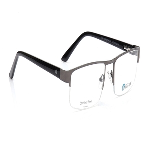 Image 2 of Gun Metal Square Eyeglasses for Men and Women from Ace by Titan Available at Titan Eye+