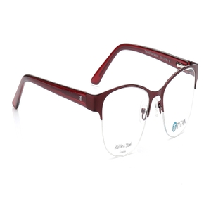 Image 2 of Burgundy CatEye Eyeglasses for Women from Ace by Titan Available at Titan Eye+