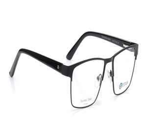 Image 2 of Black Square Eyeglasses for Men from Ace by Titan Available at Titan Eye+