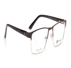 Image 2 of Brown Square Eyeglasses for Men from Ace by Titan Available at Titan Eye+
