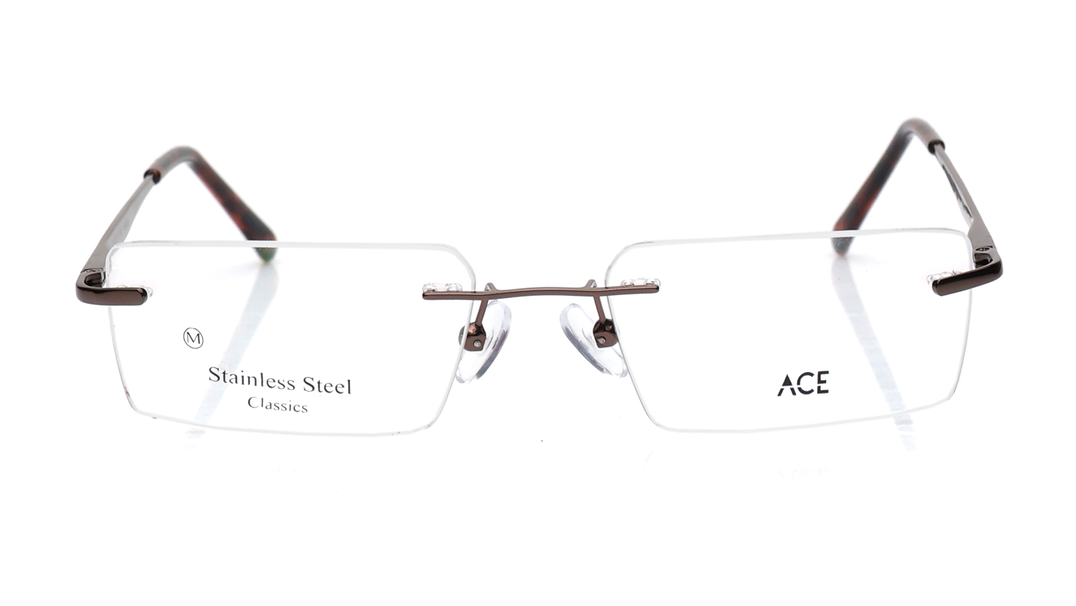 Image 1 of Copper Rectangle Eyeglasses for Men And Women from Ace by Titan Available at Titan Eye+