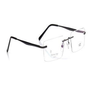 Image 2 of Grey Rectangle Eyeglasses for Men And Women from Ace by Titan Available at Titan Eye+