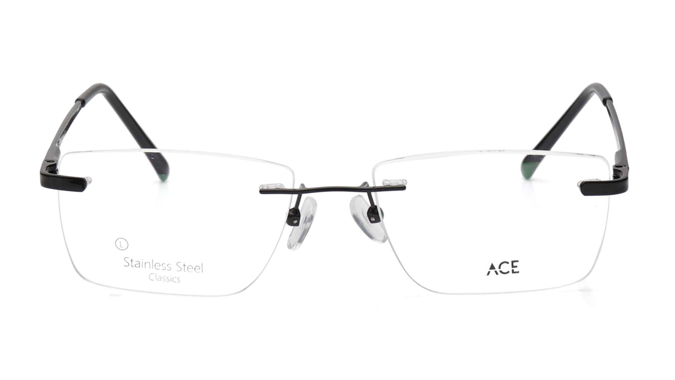 Image 1 of Black Rectangle Eyeglasses for Men And Women from Ace by Titan Available at Titan Eye+