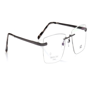 Image 2 of Grey Rectangle Eyeglasses for Men And Women from Ace by Titan Available at Titan Eye+