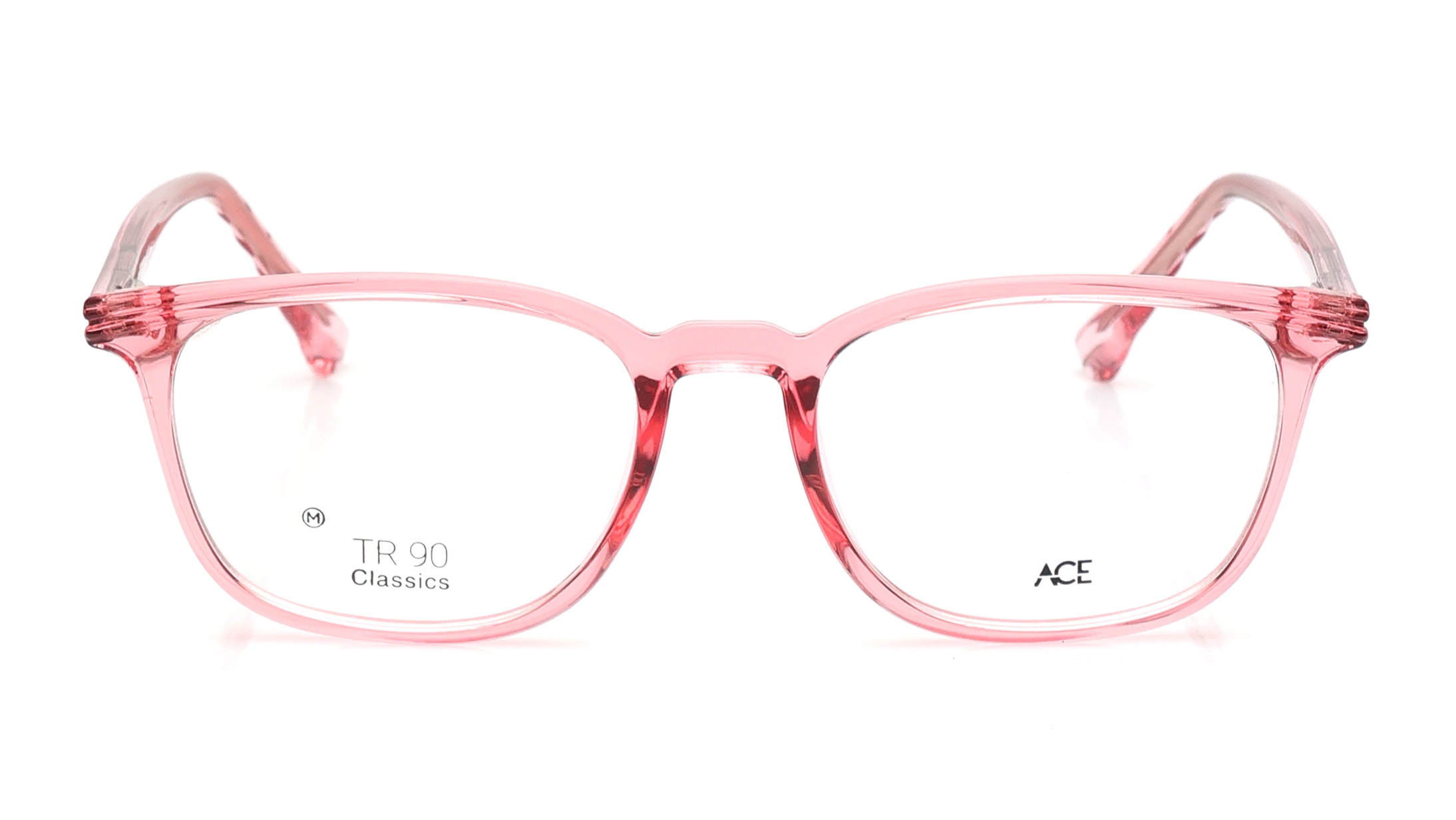 Image 1 of Pink Square Eyeglasses for Women from Ace by Titan Available at Titan Eye+
