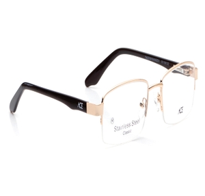 Image 2 of Gold Rectangle Eyeglasses for Men from Ace by Titan Available at Titan Eye+