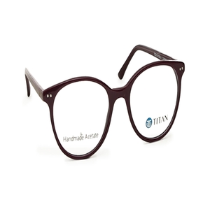 Image 2 of Maroon Oval Eyeglasses for Women from Titan Available at Titan Eye+