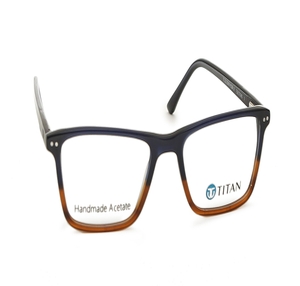 Image 2 of Black Square Eyeglasses for Men from Titan Available at Titan Eye+