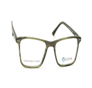 Image 2 of Olive Square Eyeglasses for Men from Titan Available at Titan Eye+