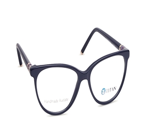 Image 2 of Blue CatEye Eyeglasses for Women from Titan Available at Titan Eye+