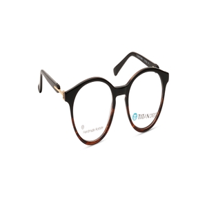 Image 2 of Black Round Eyeglasses for Women from Titan Available at Titan Eye+