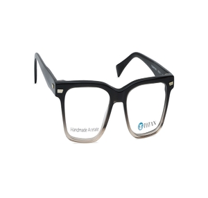Image 2 of Black Square Eyeglasses for Men from Titan Available at Titan Eye+