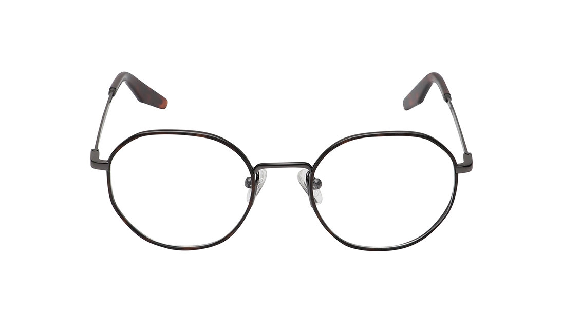 Image 1 of Black Geometric Eyeglasses for Men and Women from Titan Available at Titan Eye+