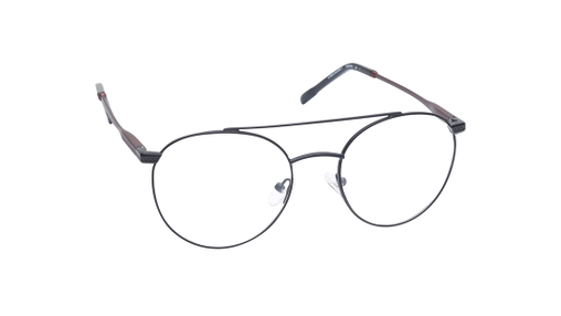 Image 2 of Black Aviator Eyeglasses for Men from Titan Available at Titan Eye+