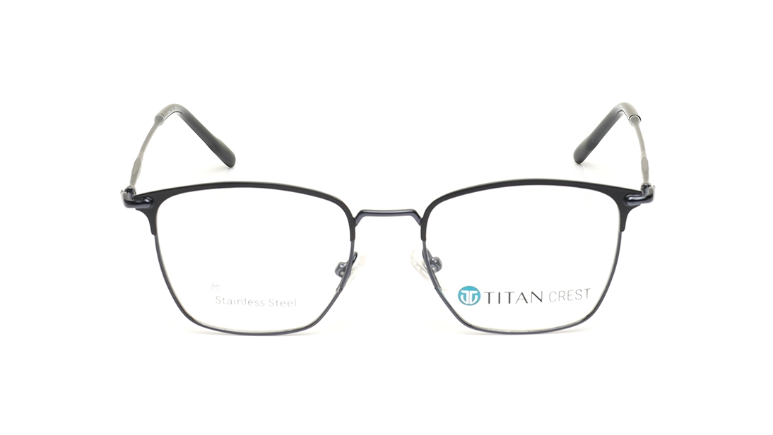 Image 1 of Black Clubmaster Eyeglasses for Men and Women from Titan Available at Titan Eye+