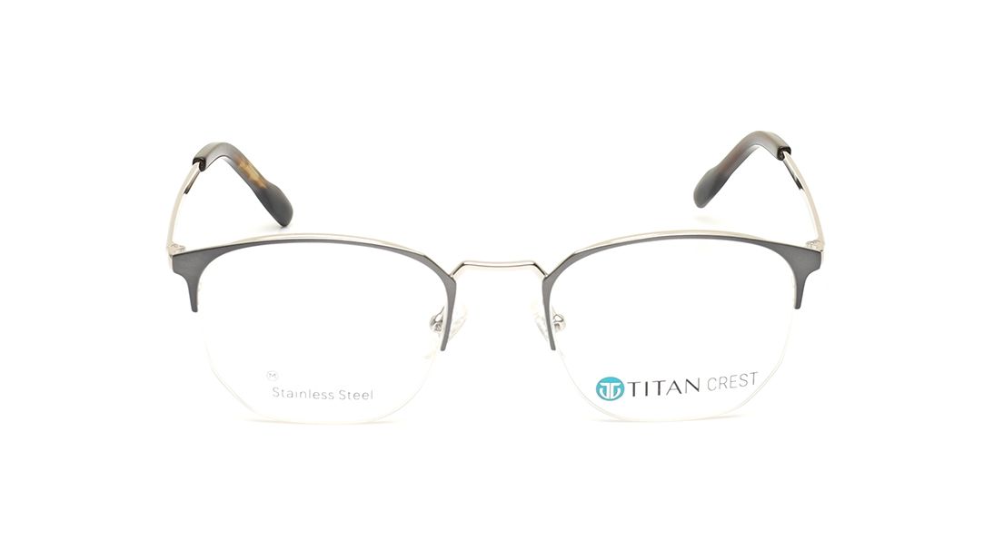 Image 1 of Black Clubmaster Eyeglasses for Men and Women from Titan Available at Titan Eye+