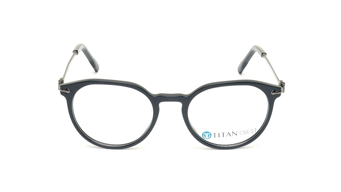 Image 1 of Black Round Eyeglasses for Men and Women from Titan Available at Titan Eye+