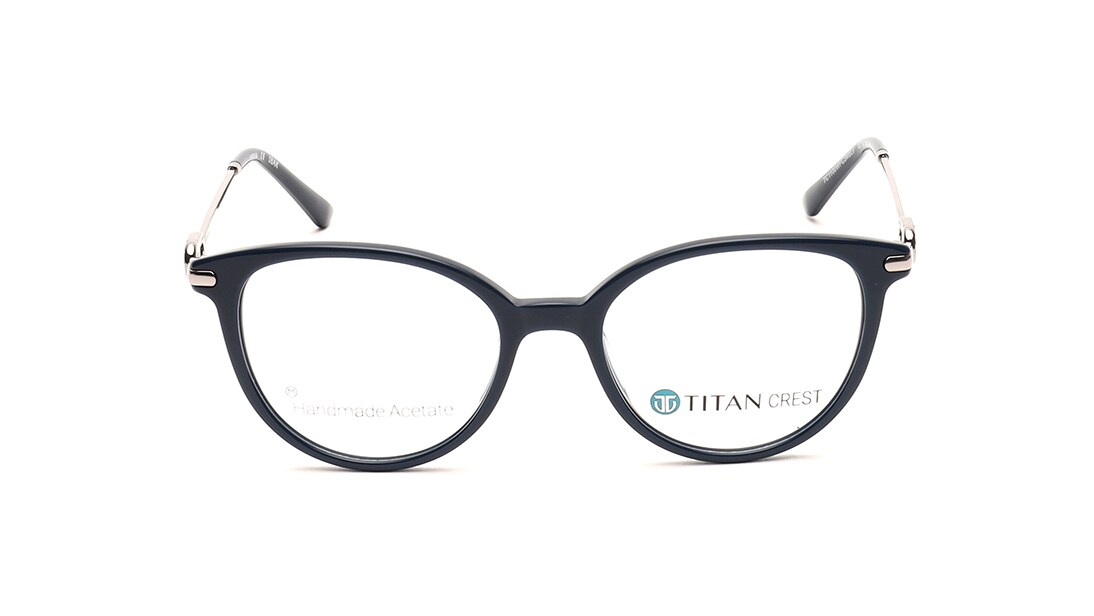 Image 1 of Black CatEye Eyeglasses for Women from Titan Available at Titan Eye+