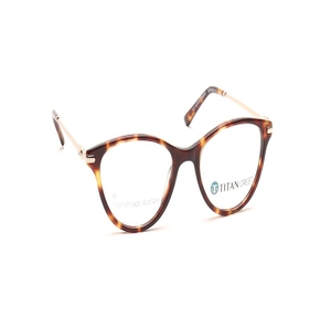 Image 2 of Havana CatEye Eyeglasses for Women from Titan Available at Titan Eye+