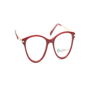 Image 2 of Red CatEye Eyeglasses for Women from Titan Available at Titan Eye+