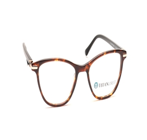 Image 2 of Havana CatEye Eyeglasses for Women from Titan Available at Titan Eye+