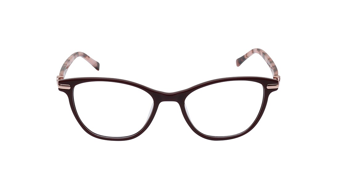 Image 1 of Maroon CatEye Eyeglasses for Women from Titan Available at Titan Eye+