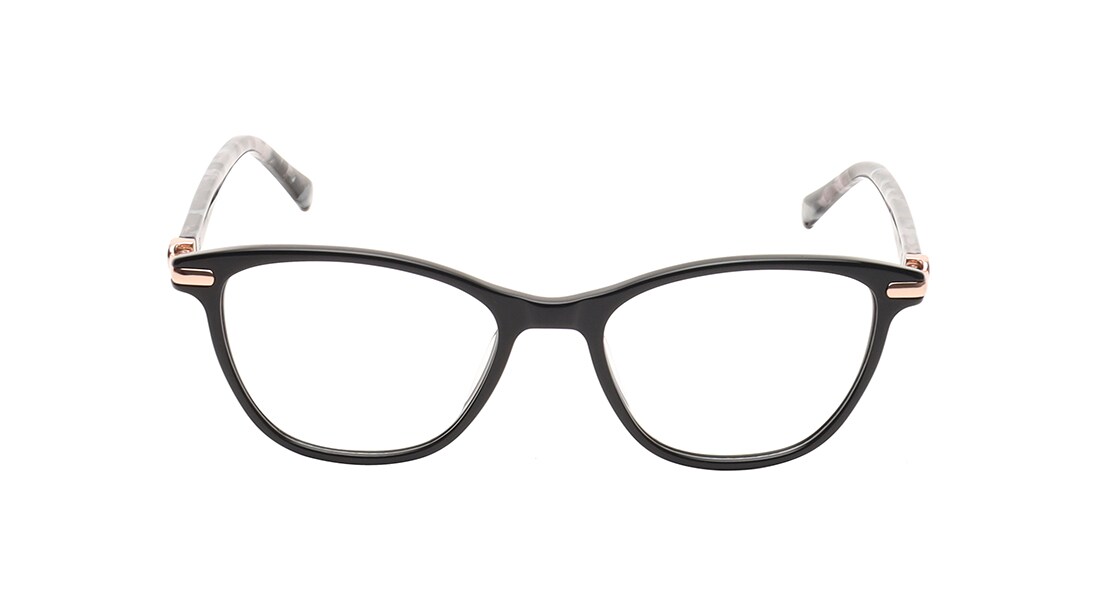 Image 1 of Black CatEye Eyeglasses for Women from Titan Available at Titan Eye+
