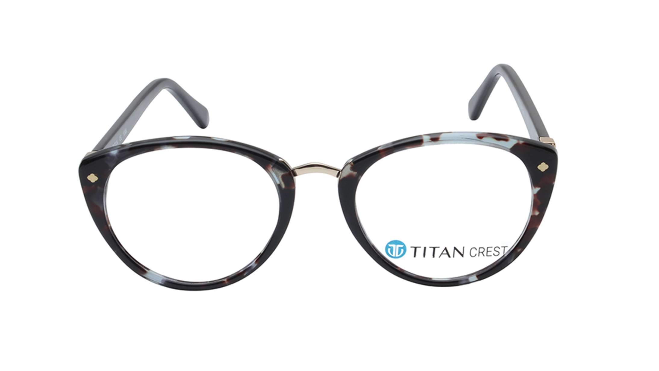 Image 1 of Black CatEye Eyeglasses for Women from Titan Available at Titan Eye+