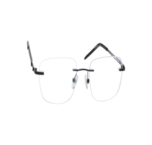 Image 2 of Black Square Eyeglasses for Men and Women from Titan Available at Titan Eye+