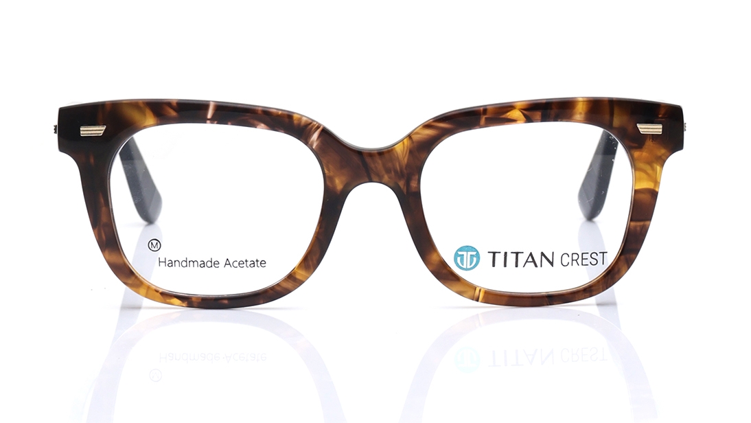 Image 1 of Havana Round Eyeglasses for Men from Titan Available at Titan Eye+
