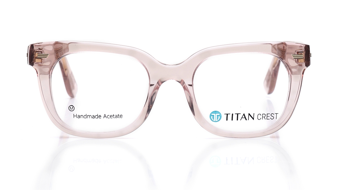 Image 1 of Pink Round Eyeglasses for Men from Titan Available at Titan Eye+