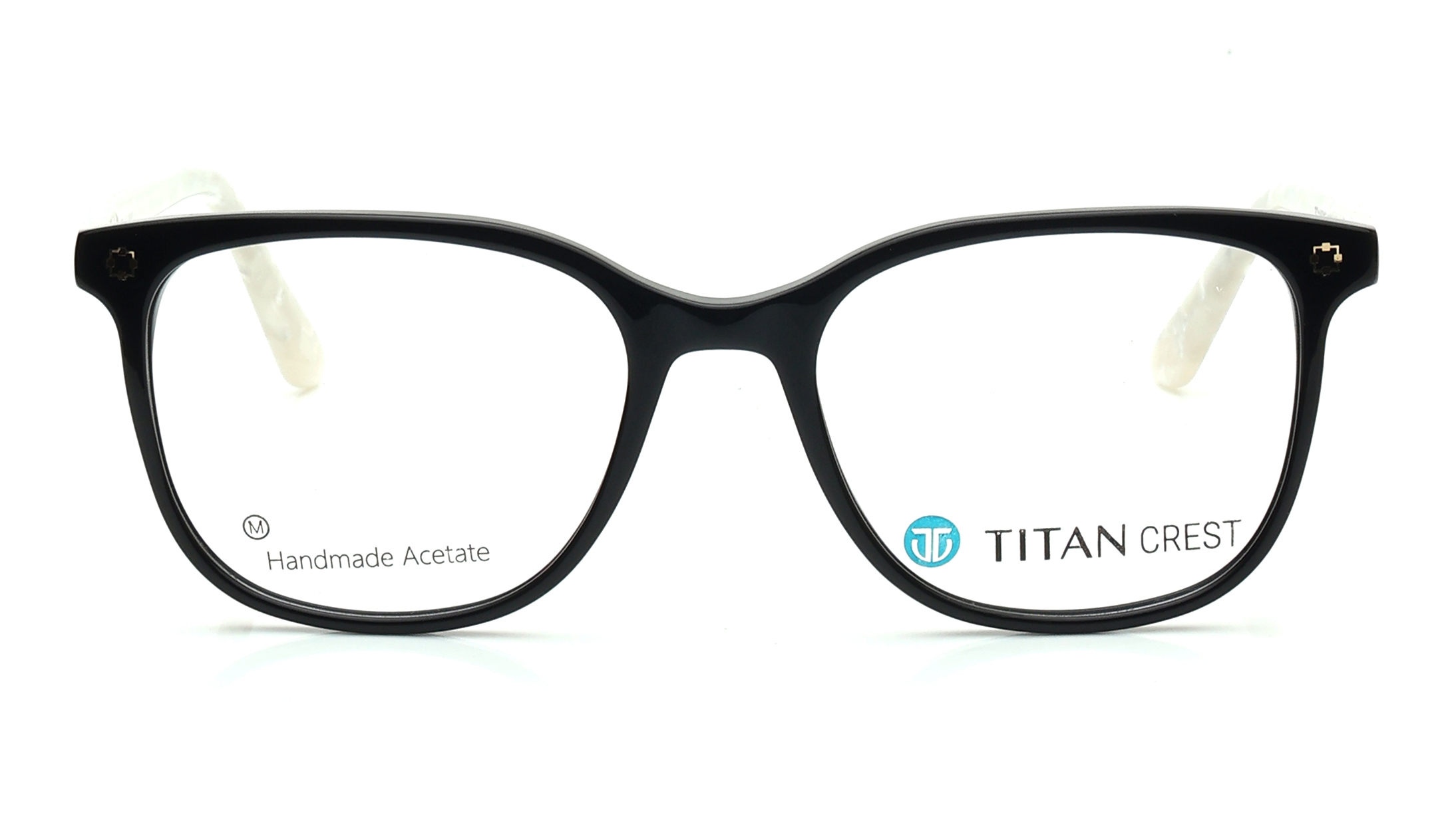 Image 1 of Black Square Eyeglasses for Women from Titan Available at Titan Eye+