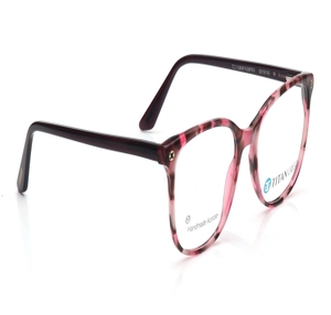 Image 2 of Pink Square Eyeglasses for Women from Titan Available at Titan Eye+