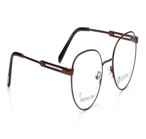 Image 2 of Maroon Oval Eyeglasses for Women from Titan Available at Titan Eye+