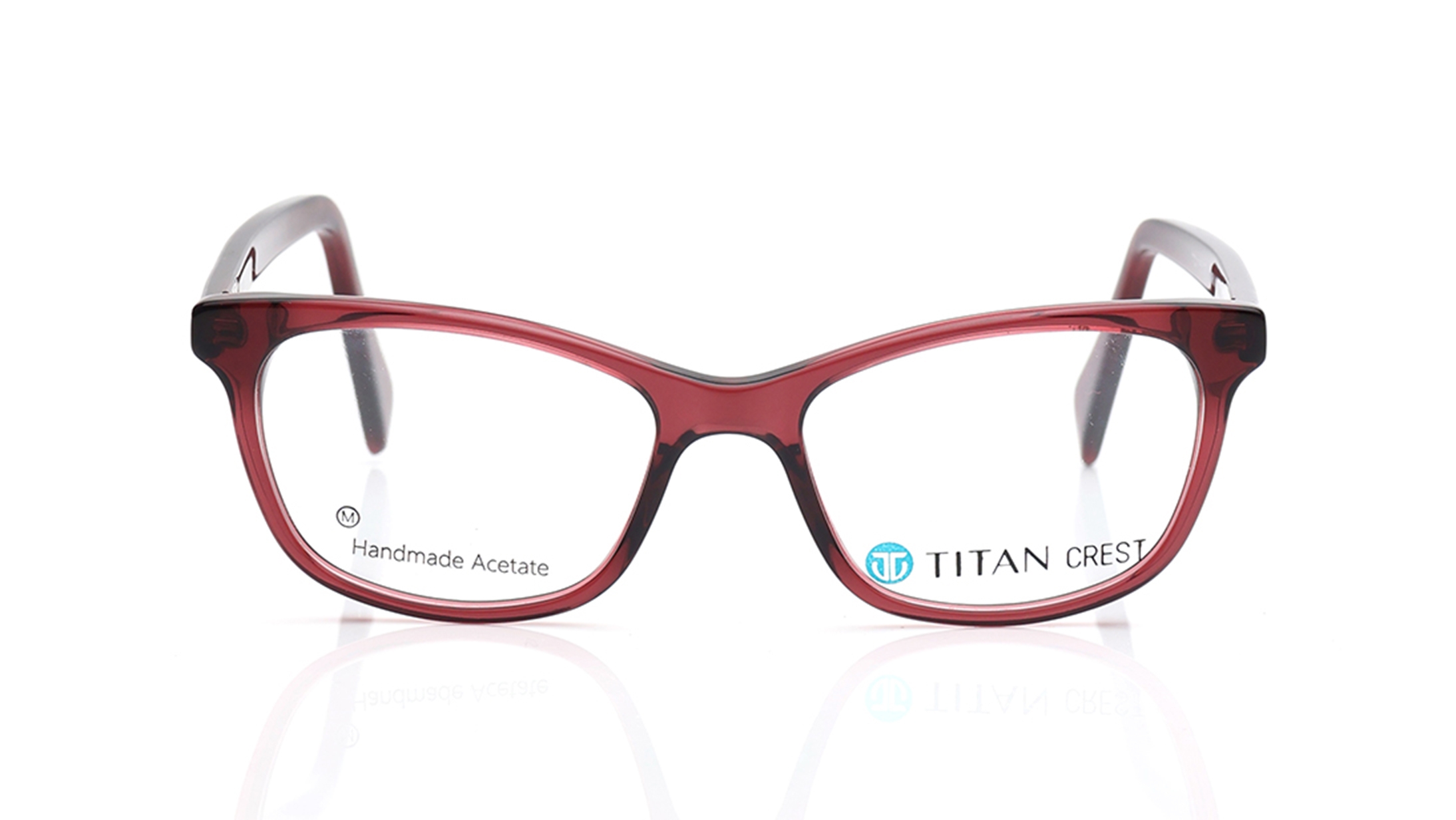 Image 1 of Maroon CatEye Eyeglasses for Women from Titan Available at Titan Eye+