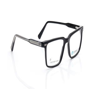 Image 2 of Black Rectangle Eyeglasses for Men from Titan Available at Titan Eye+