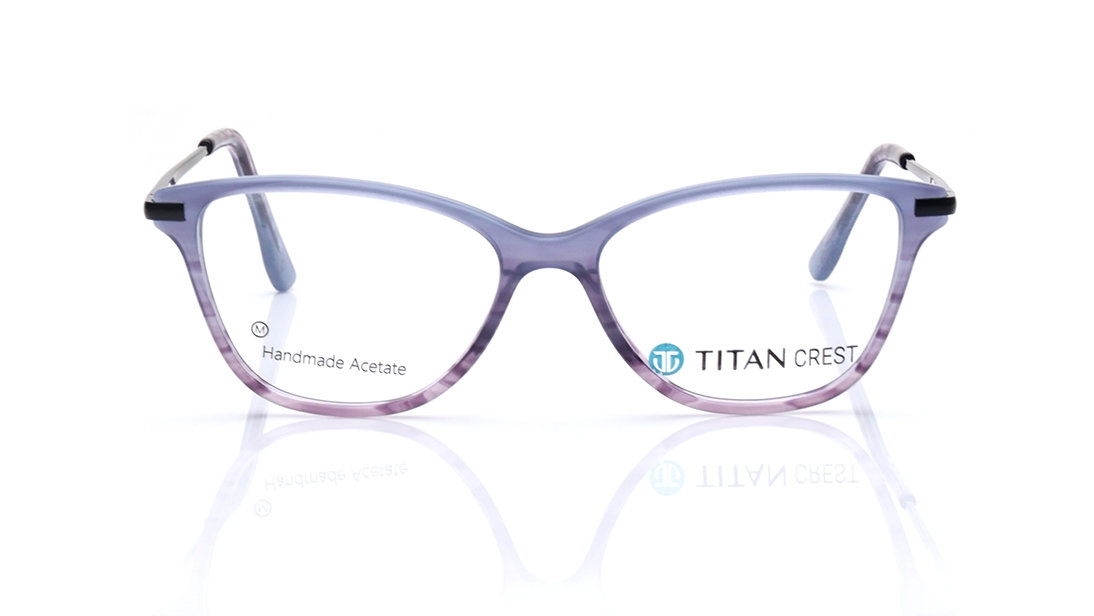 Image 1 of Purple CatEye Eyeglasses for Women from Titan Available at Titan Eye+