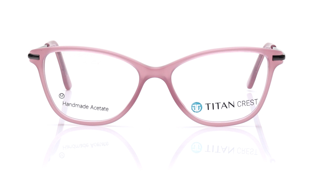 Image 1 of Pink CatEye Eyeglasses for Women from Titan Available at Titan Eye+