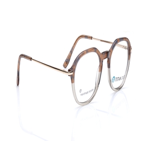 Image 2 of Brown Round Eyeglasses for Men and Women from Titan Available at Titan Eye+