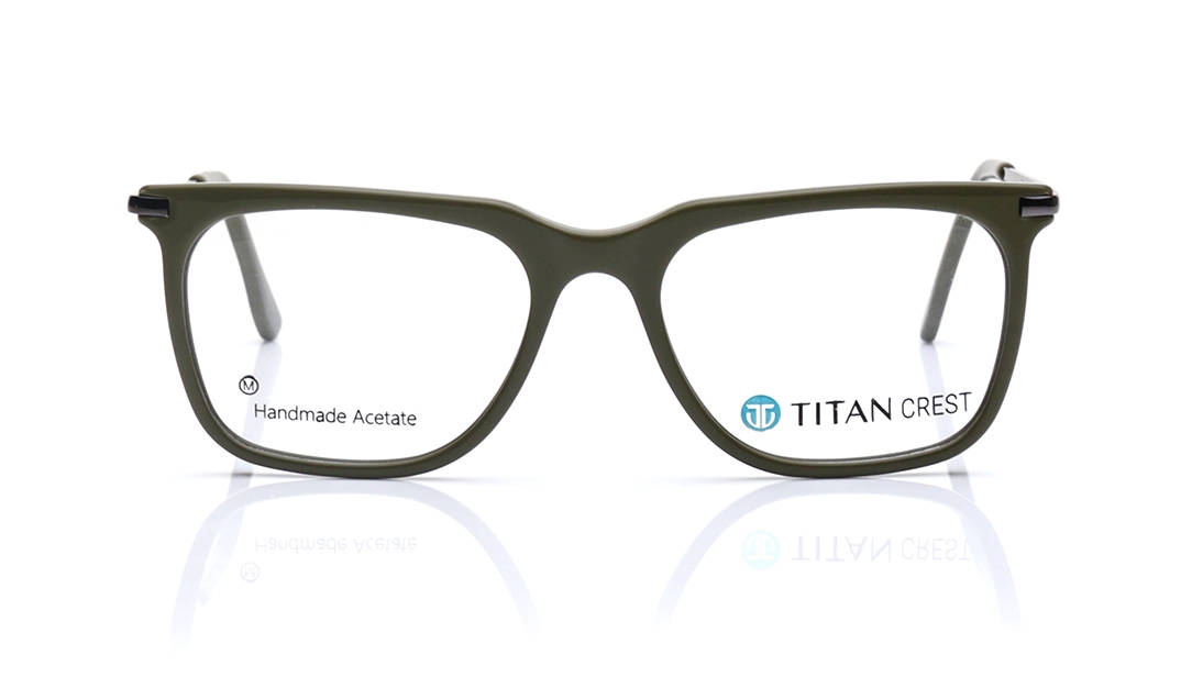 Image 1 of Olive Square Eyeglasses for Men from Titan Available at Titan Eye+