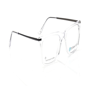 Image 2 of Transparent Square Eyeglasses for Men from Titan Available at Titan Eye+