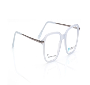 Image 2 of Blue Rectangle Eyeglasses for Men and Women from Titan Available at Titan Eye+