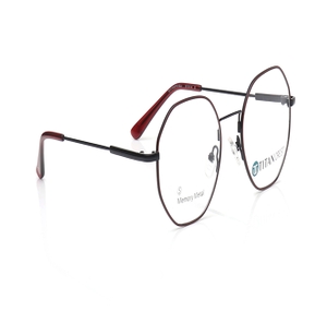 Image 2 of Black Geometric Eyeglasses for Women from Titan Available at Titan Eye+