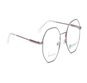 Image 2 of Green Geometric Eyeglasses for Women from Titan Available at Titan Eye+