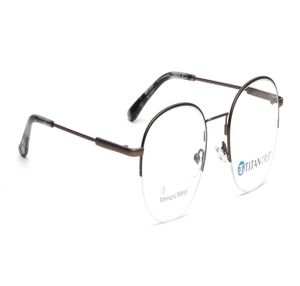 Image 2 of Black Round Eyeglasses for Men and Women from Titan Available at Titan Eye+