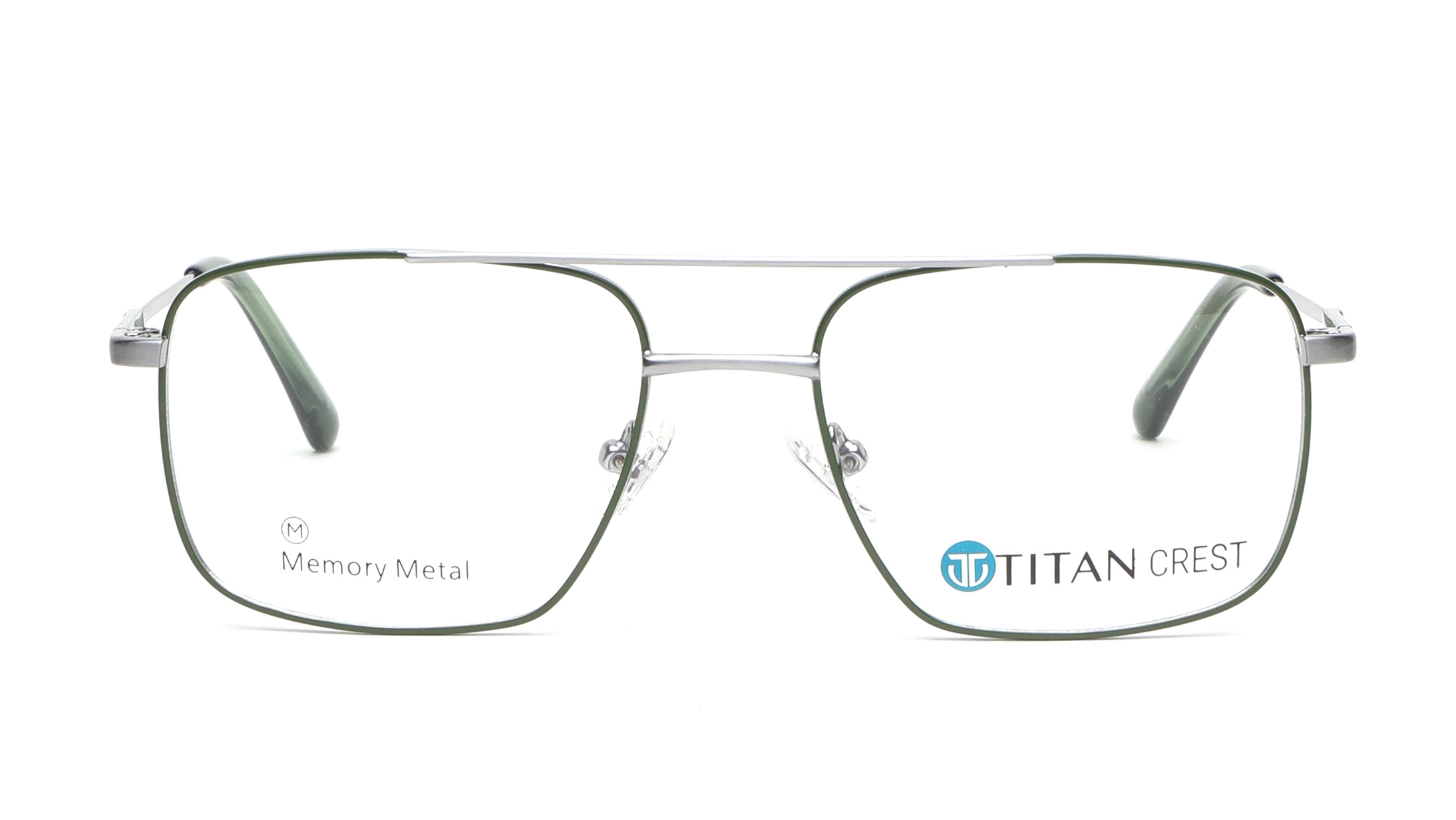 Image 1 of Green Navigator Eyeglasses for Men from Titan Available at Titan Eye+