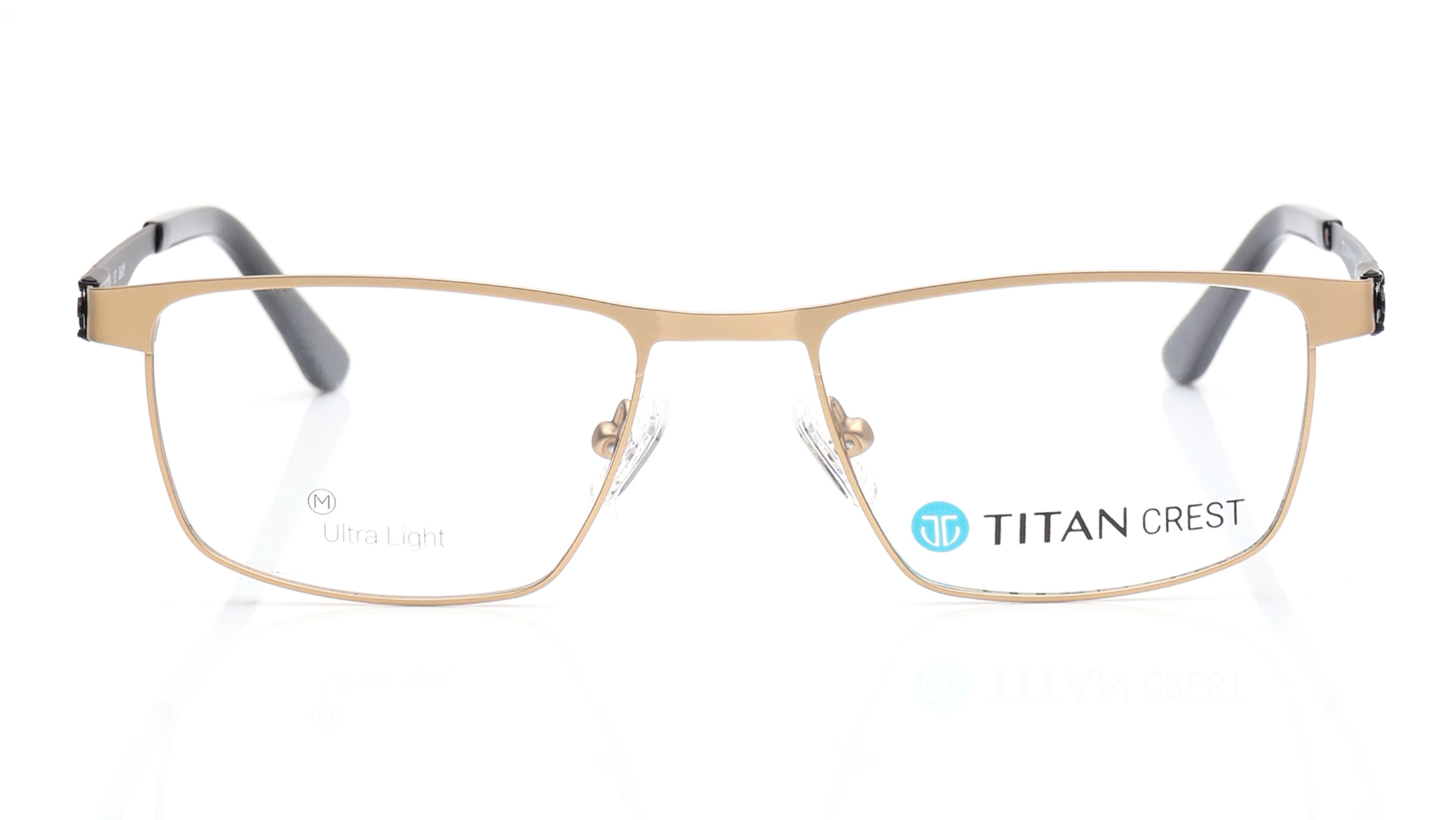 Image 1 of Gold Butterfly Eyeglasses for Women from Titan Available at Titan Eye+